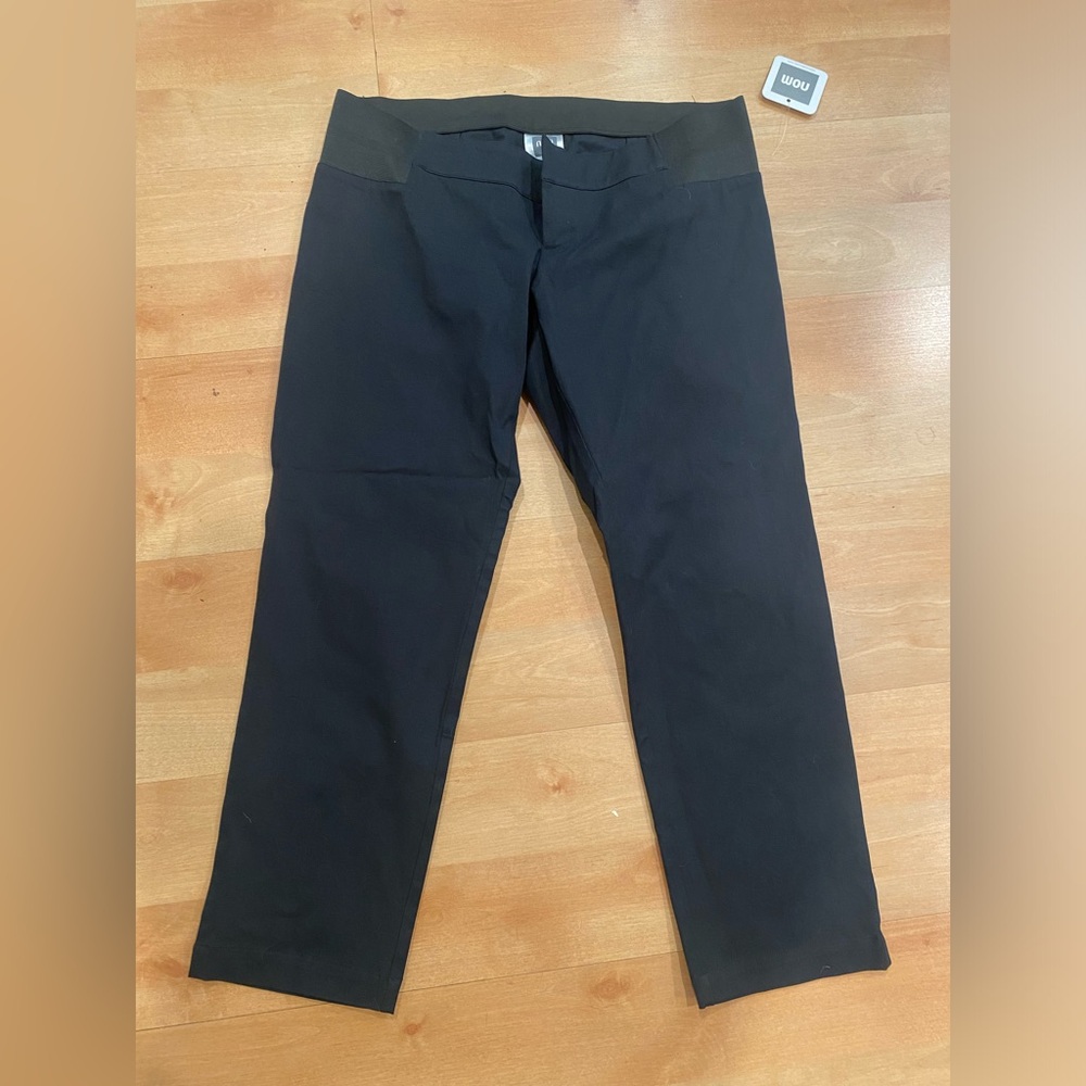 Men's Black Chino-Style Stretch Pants